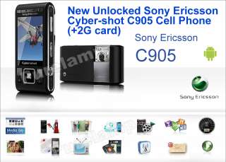 Sony Ericsson Cyber Shot C905 3G 8MP Cam Java FM WIFI 2GB+Warranty SE8