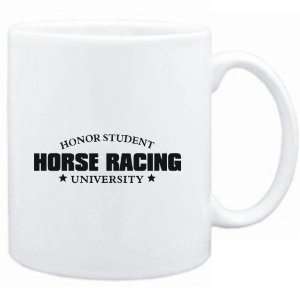  Mug White  Honor Student Horse Racing University  Sports 