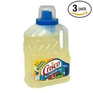 Crisco Pure Vegetable Oil, 64 Ounce (Pack of 3)  Grocery 