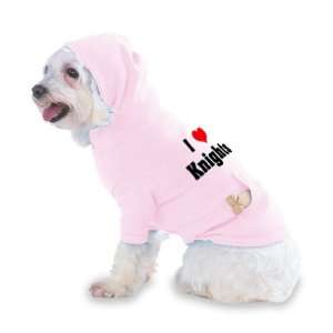  I Love/Heart Knights Hooded (Hoody) T Shirt with pocket 