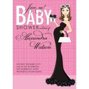  Pretty in Pink Baby Shower Invitations