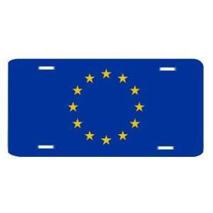  European Union EU Flag Vanity Auto License Plate 