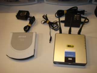 LOT   WRT54GX4 & WHR G54S ROUTER FOR PARTS / REPAIR  
