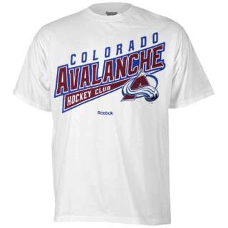 Reebok Colorado Avalanche Hockey Sweep T Shirt   White (886040762333 