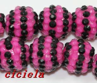 Wholesale 16mm,18mm disco ball acrylic resin rhinestones charm beads 