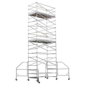 Werner 4203 23 500 Pound Capacity Aluminum Wide Span Scaffold Tower 