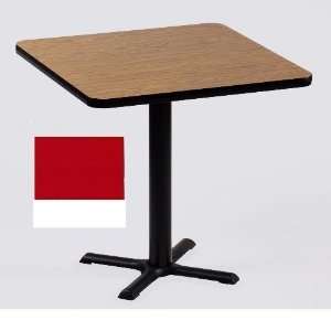  Correll Bxt30S 35 Cafe and Breakroom Tables   Square   Red 