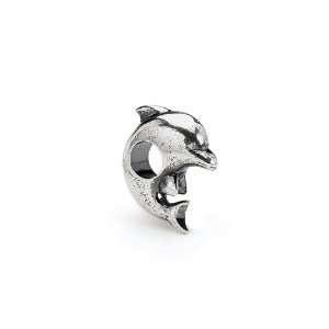    Dolphin Charm in Silver for Pandora and 3mm bracelets Jewelry