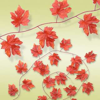 Artificial Maple Leaf Garland Decorative Vine 2.75m  