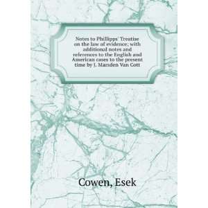   cases to the present time by J. Marsden Van Cott Esek Cowen Books