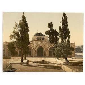   Reprint of The Mosque of El Aksa, Jerusalem, Holy Land