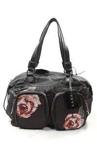   AUTH L.A.M.B. Gwen Stefani $198 Whitmore Floral Freesytle Bag Black