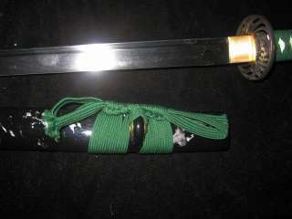 Black Sharp Carbon Steel Japan Katana Sword Cut Bamboo  