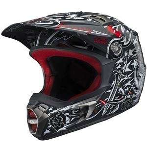  Fox Racing V 2 Print Helmet   Small/Sin City Automotive