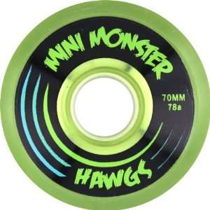   Mini Monster 78a 70mm Clear.green Skate Wheels