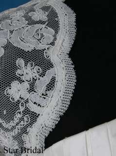 Sleeve White Lace Wedding Bridal Bolero Jacket Shrug S, M, L, XL 