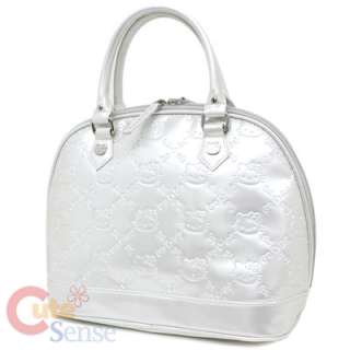   Kitty Ivory Embossed Hand Bag Pearl White Loungefly Satchel Bag  