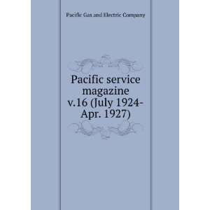  1924 Apr. 1927) Pacific Gas and Electric Company  Books