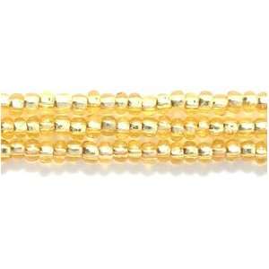   Silver Lined Seed Bead, Light Gold, Size 10/0 Arts, Crafts & Sewing