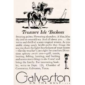  1930 Ad Galveston Texas Vacation Chamber Commerce Tourism 