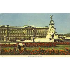   Vintage Postcard Buckingham Palace London England 