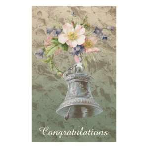  Wedding Bell with Flowers Premium Giclee Poster Print 