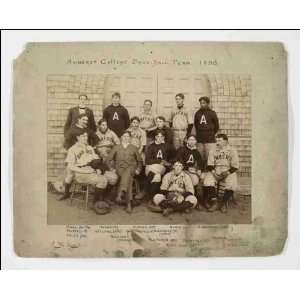    Reprint Amherst college baseball team 1896 1896