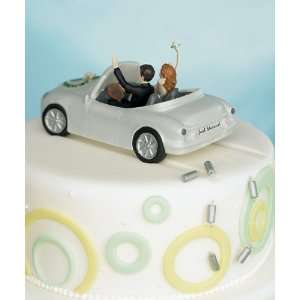  Wedding Favors Honeymoon Bound Couple in Car Cake Topper 