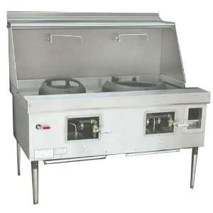  Town Food Equipment Y 2 SS P 60 Two Chamber Propane Gas 