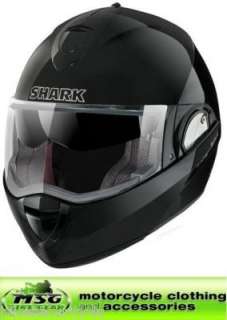 SHARK EVOLINE FLIP MOTORCYCLE HELMET GLOSS BLACK XL  