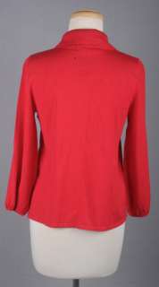 89TH & MADISON Red Babydoll Cardigan Sweater S NWT  