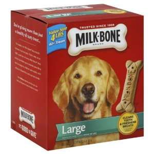  Milk bone Dog Snacks, Large, Value Size, 4 Lb, (Pack of 4 