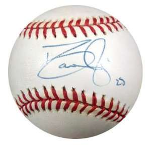David Justice Autographed/Hand Signed AL Baseball NY Yankees PSA/DNA 
