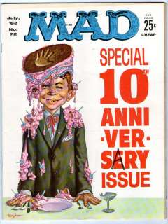 Mad 72 1962 Special 10th Anniversary Issue  