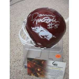  Darren Mcfadden Signed Autographed Arkansas Mini Helmet 
