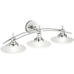 Structures Collection 3 Light 30 Brushed Nickel Bath Strip with Satin 