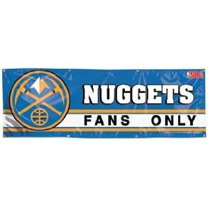  NBA Denver Nuggets Banner   2x6 Vinyl