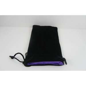  Black with Purple Lining Dice Bag Toys & Games