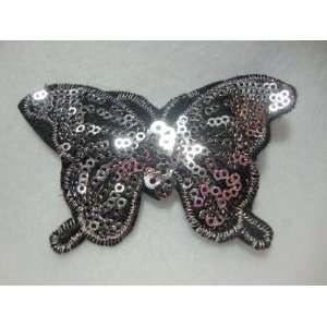  NEW COPY OF Silver Sequin Butterfly Hair Clip, Limited 