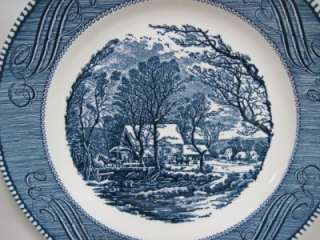 Royal China Currier and Ives Old Grist Mill 10 Plates  
