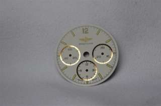 Breitling chronograph dial Matt white lume markers 963  