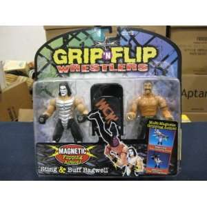  WCW Grip n Flip Wrestlers Sting & Buff Bagwell by Toybiz 