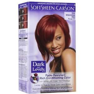 Dark & Lovely Permanent Haircolor, 394 Vivacious Red (Quantity of 4)