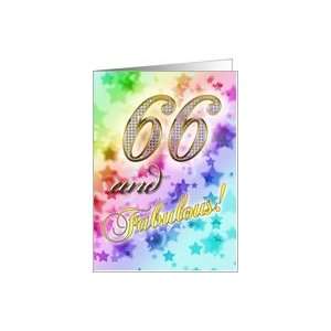  66th Birthday card for someone fabulous Card Toys 