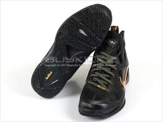 Nike Lebron 9 P.S. Elite Away Black/Metallic Gold James LBJ IX 2012 