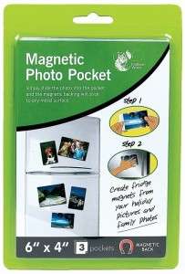   PK MAGNETIC PHOTO POCKET HOLDER FRIDGE MAGNET PHOTOGRAPHS frame paper