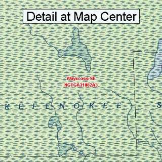  USGS Topographic Quadrangle Map   Waycross SE, Georgia 