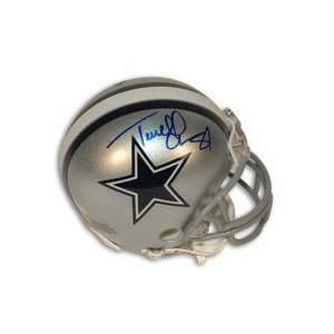 Terrell Owens Dallas Cowboys Autographed Riddell Mini Football Helmet 