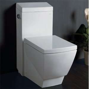 Eago TB336 White One Piece Super Efficient Low Flush Toilet   Includes 