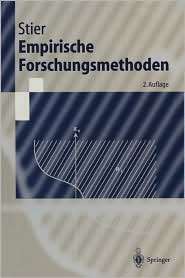 Empirische Forschungsmethoden, (3540652957), Winfried Stier, Textbooks 